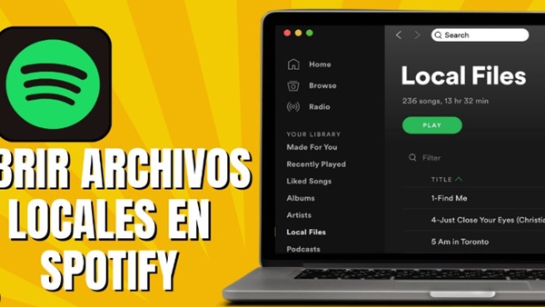 Agregar Archivos Locales Spotify