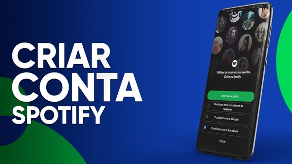 como criar conta spotify
