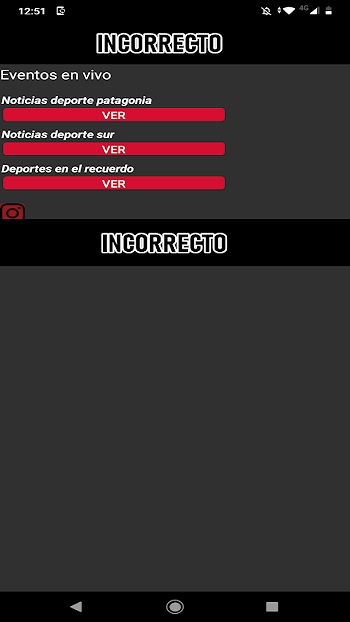 incorrecto app descargar gratis