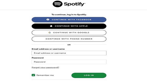 spotify cambio de contrase&ntilde;a